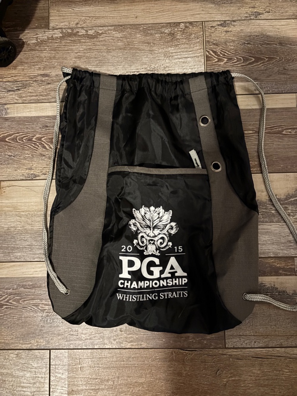 2015 PGA Championship Black Drawstring Golf Bag